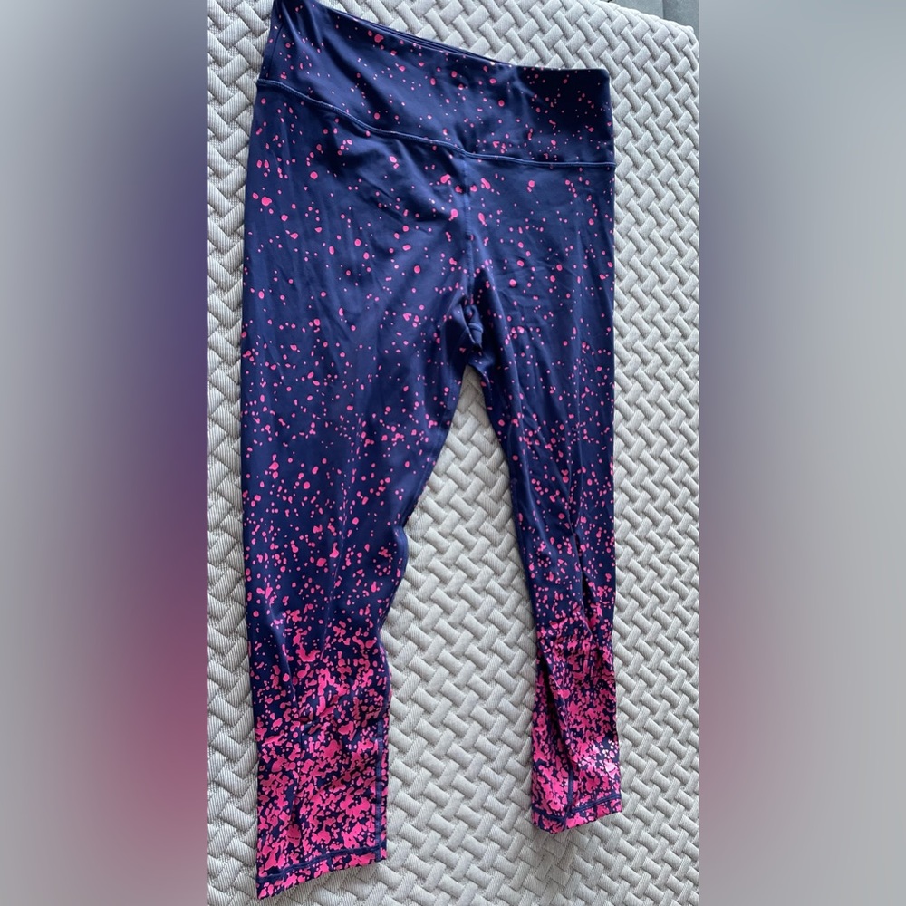 Zyia pink and purple workout leggings size 14-16
